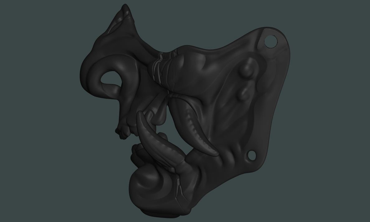 HANYA Halfmask - lifesize 3D print model_6