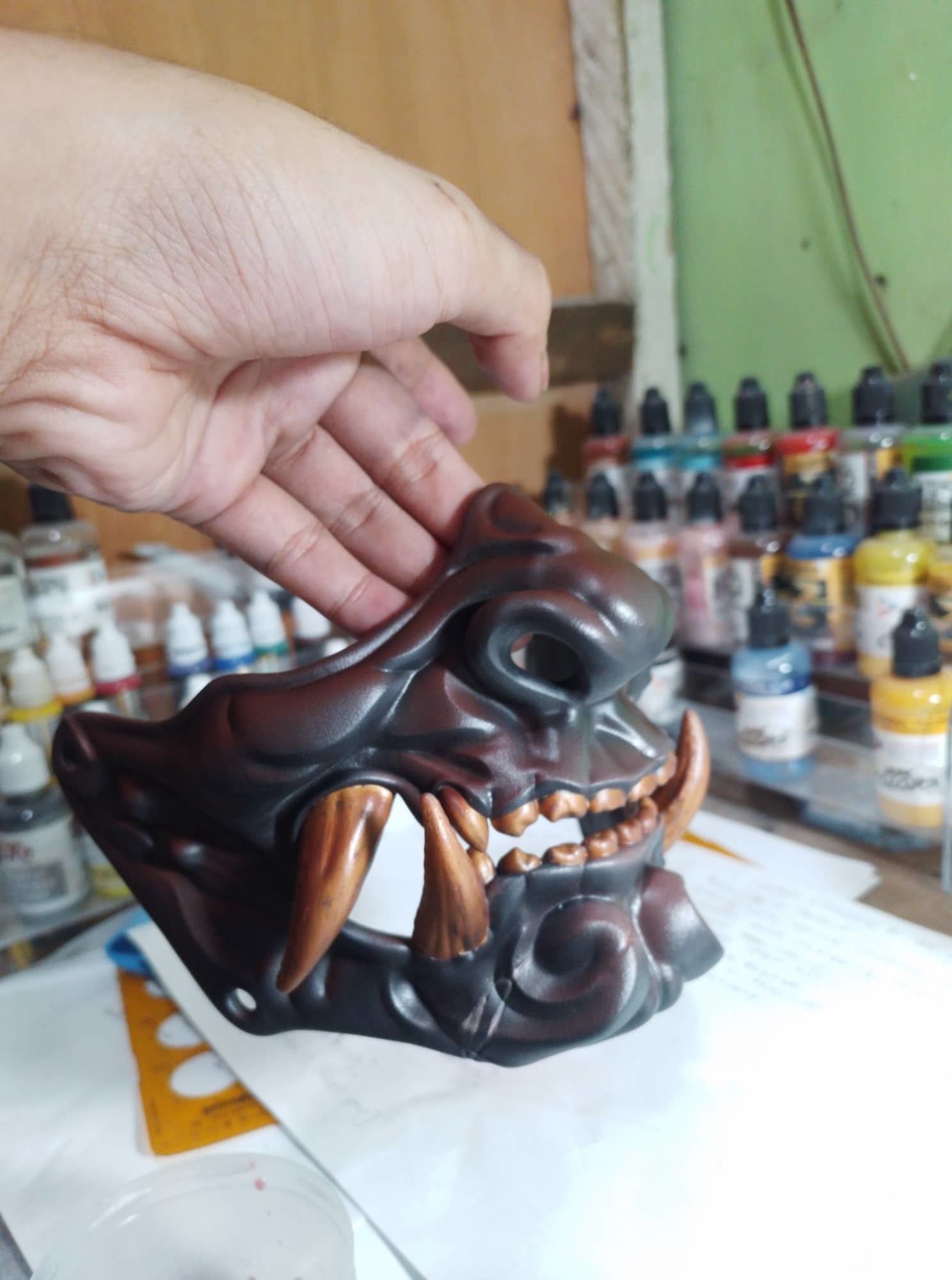 HANYA Halfmask - lifesize 3D print model_8