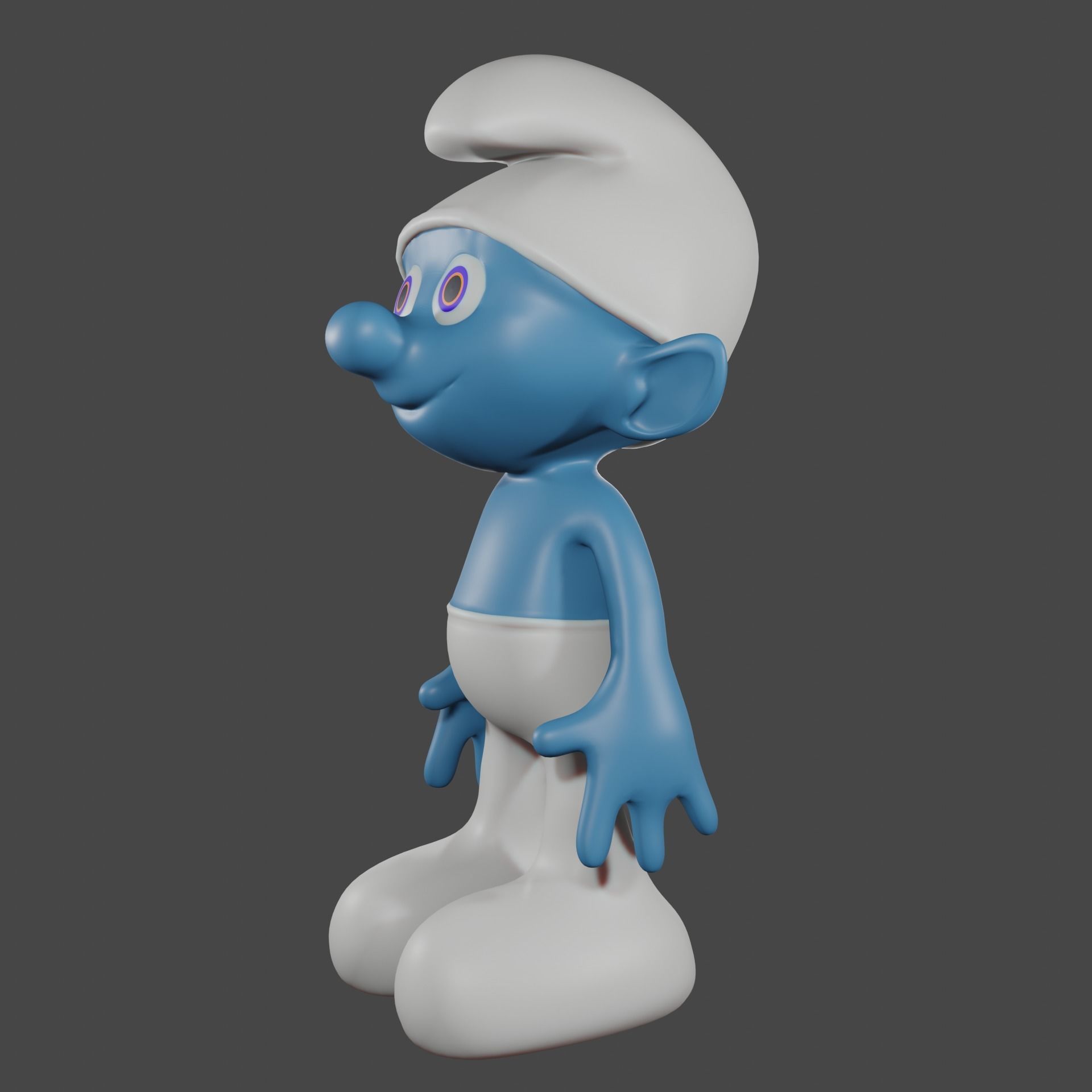 Smurf character 3D model_4