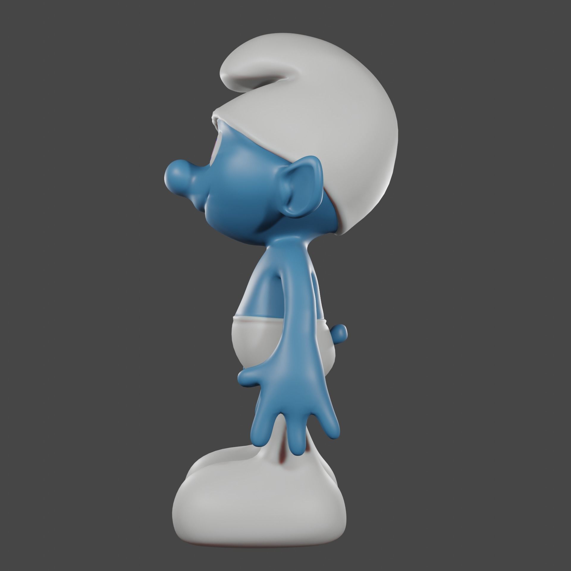 Smurf character 3D model_3