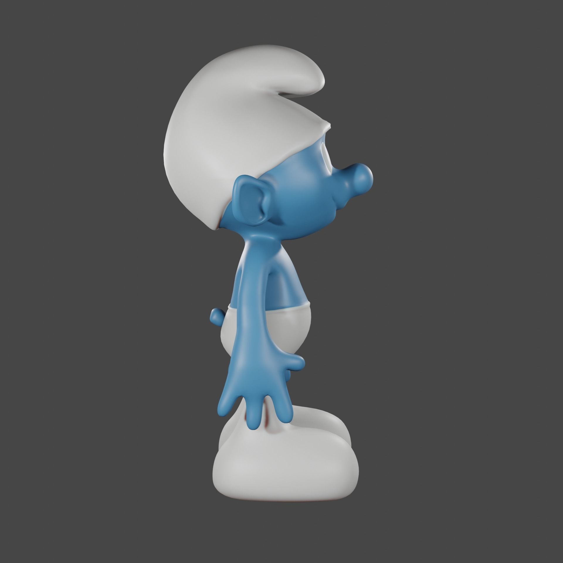 Smurf character 3D model_1