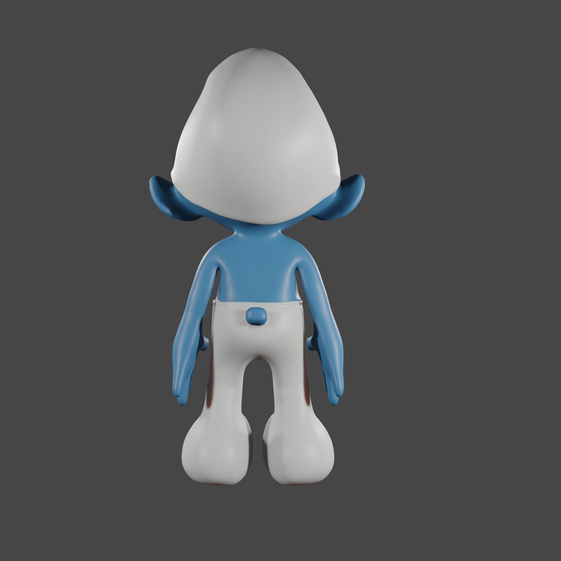 Smurf character 3D model_2