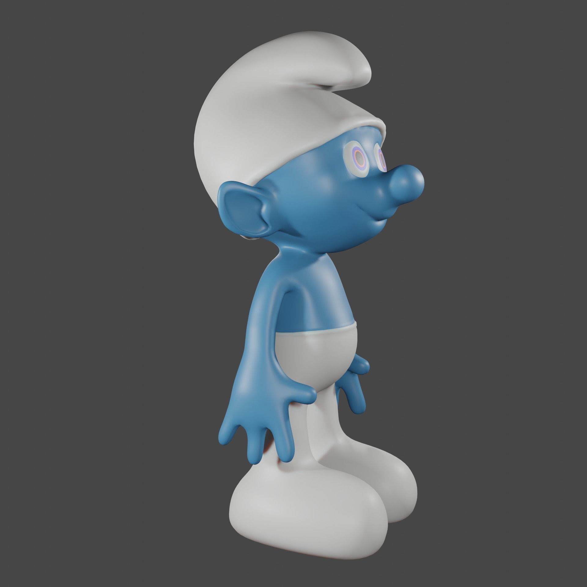 Smurf character 3D model_5