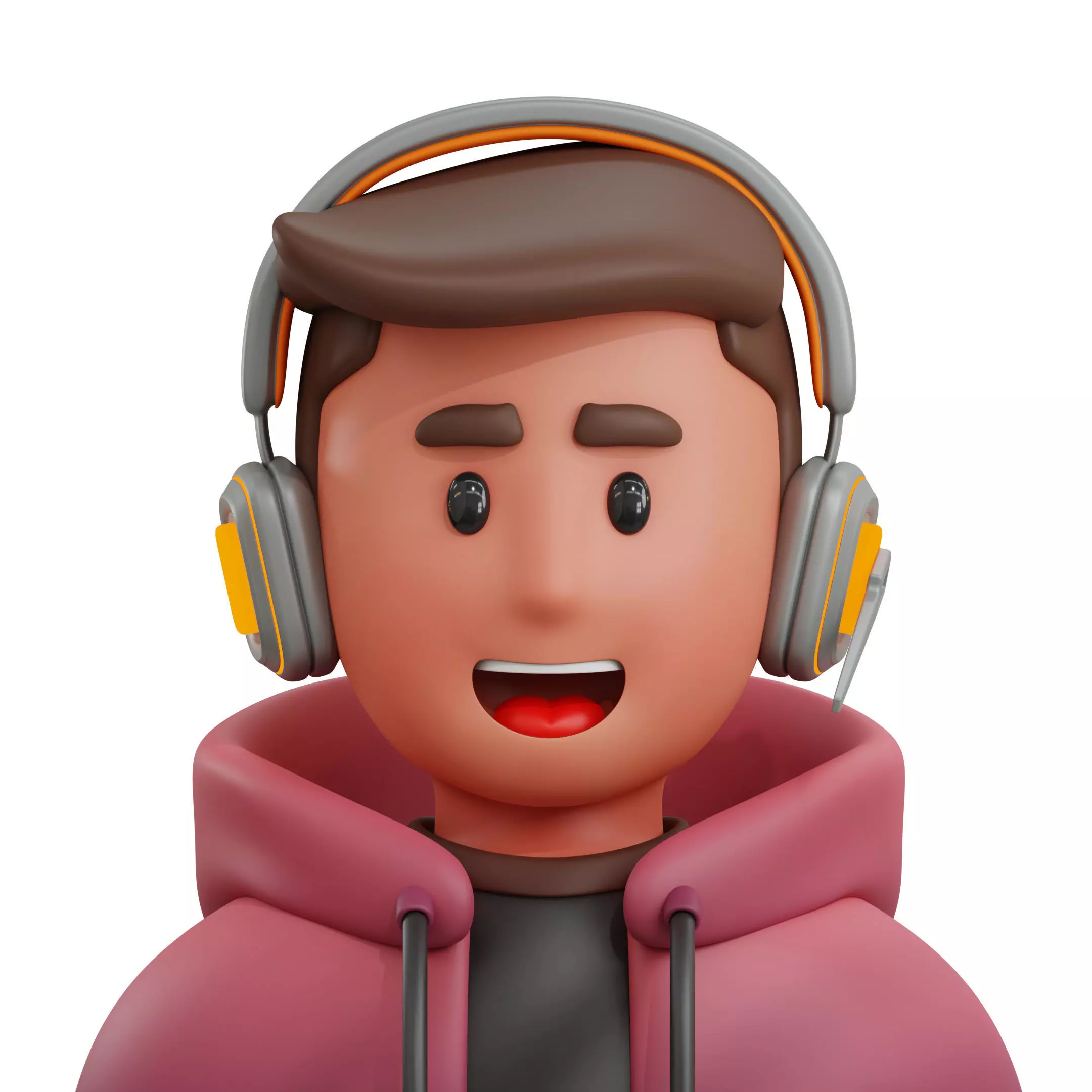 Gamers Profession Low-poly 3D model_0