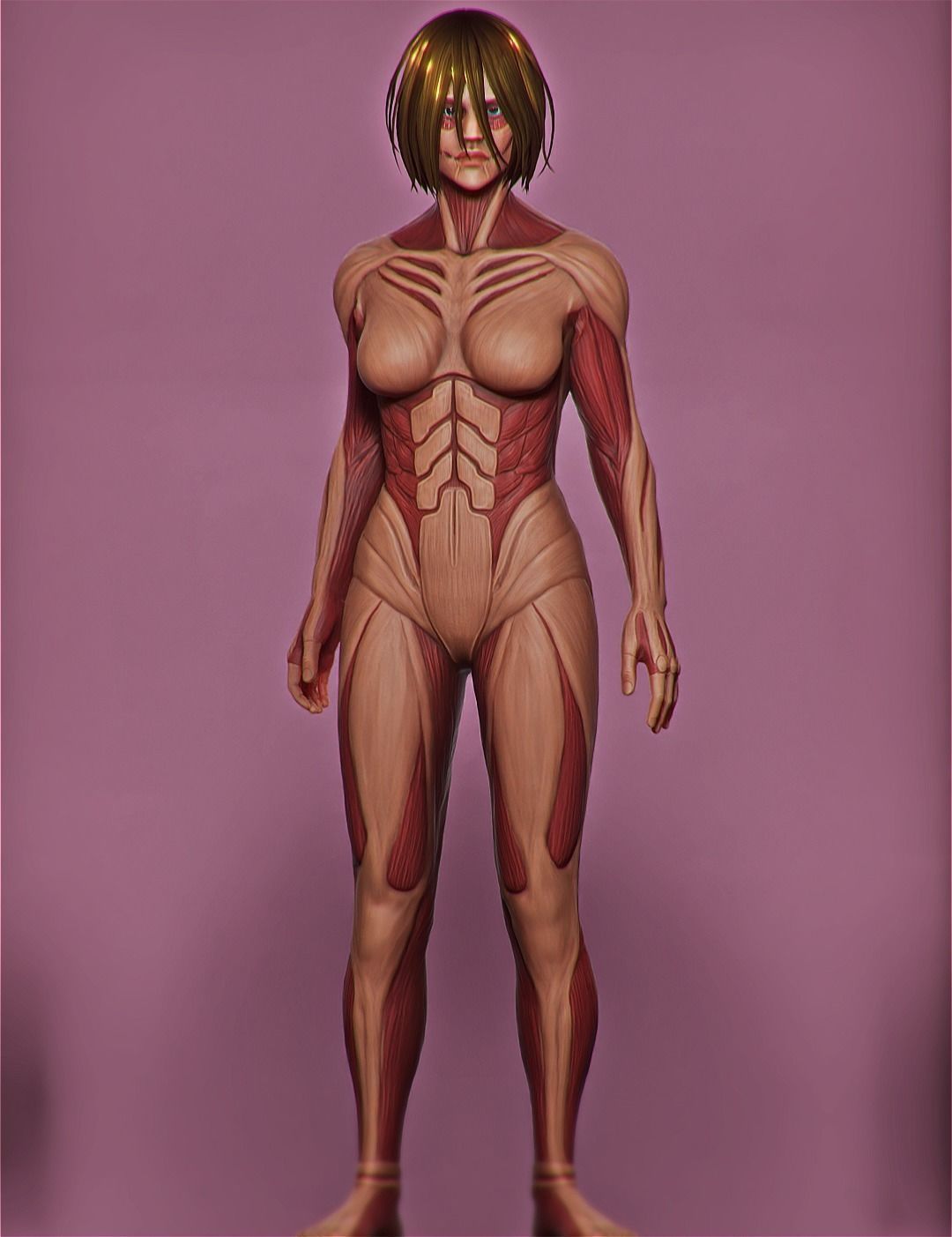The Female Titan Free 3D model_1
