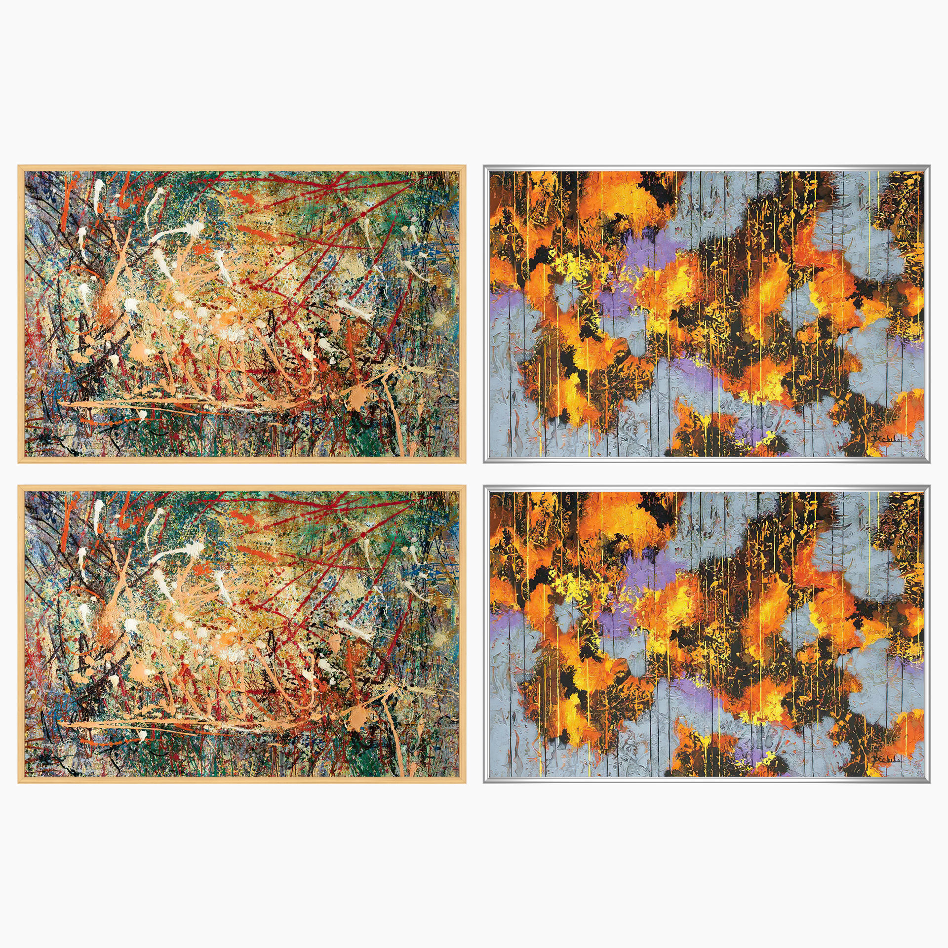 Wall Art Set 3769 3D model_2