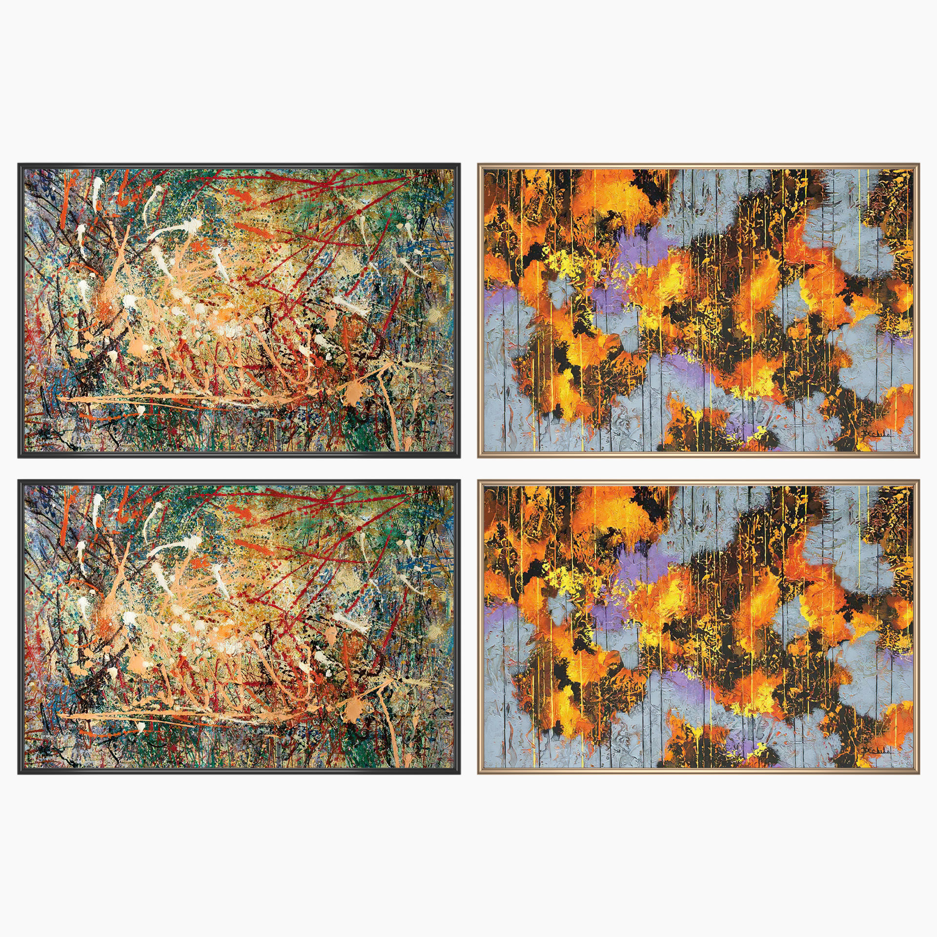 Wall Art Set 3769 3D model_1