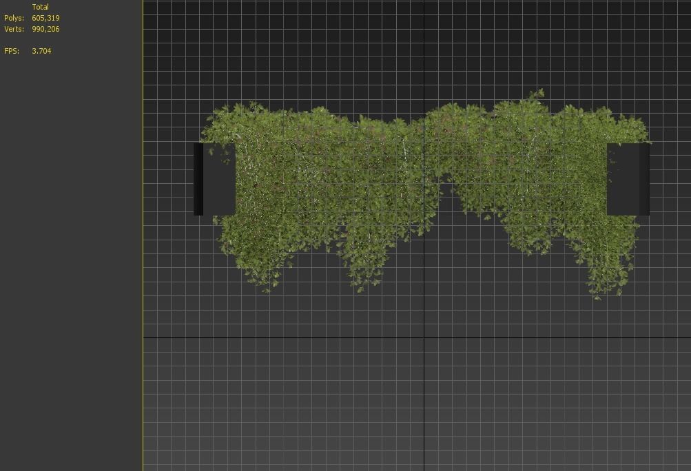 Circular shaped ivy 3D model_7