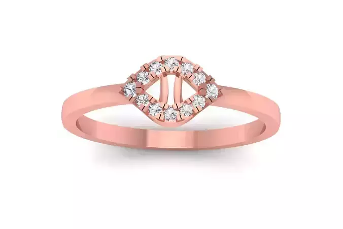 Solitaire Wedding Engagement Women Rings Minimalist Band Ring