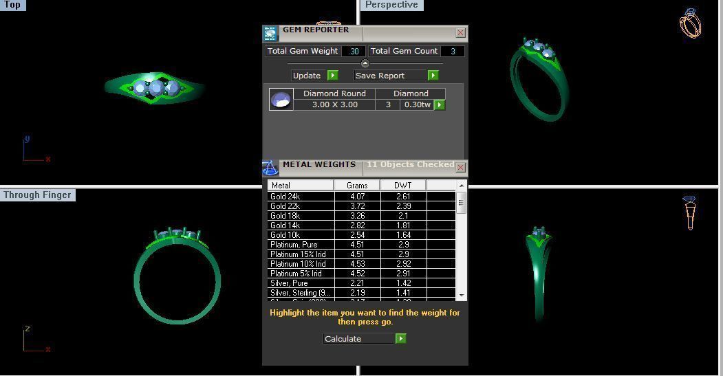 Solitaire Engagement Women Rings Propose Ring 3D print model_4