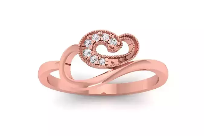 Solitaire Wedding Engagement Women Rings Heart Band