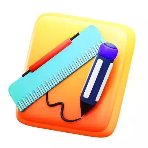 Creative design Low-poly 3D model
