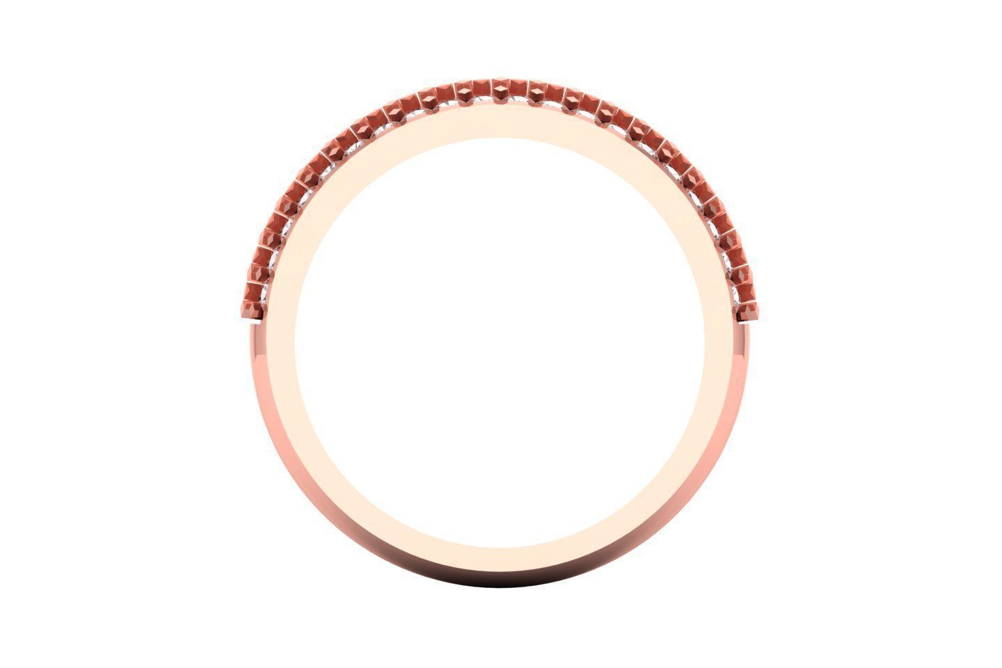 Solitaire Wedding Engagement Women Band Rings Diamond Band 3D print model_3