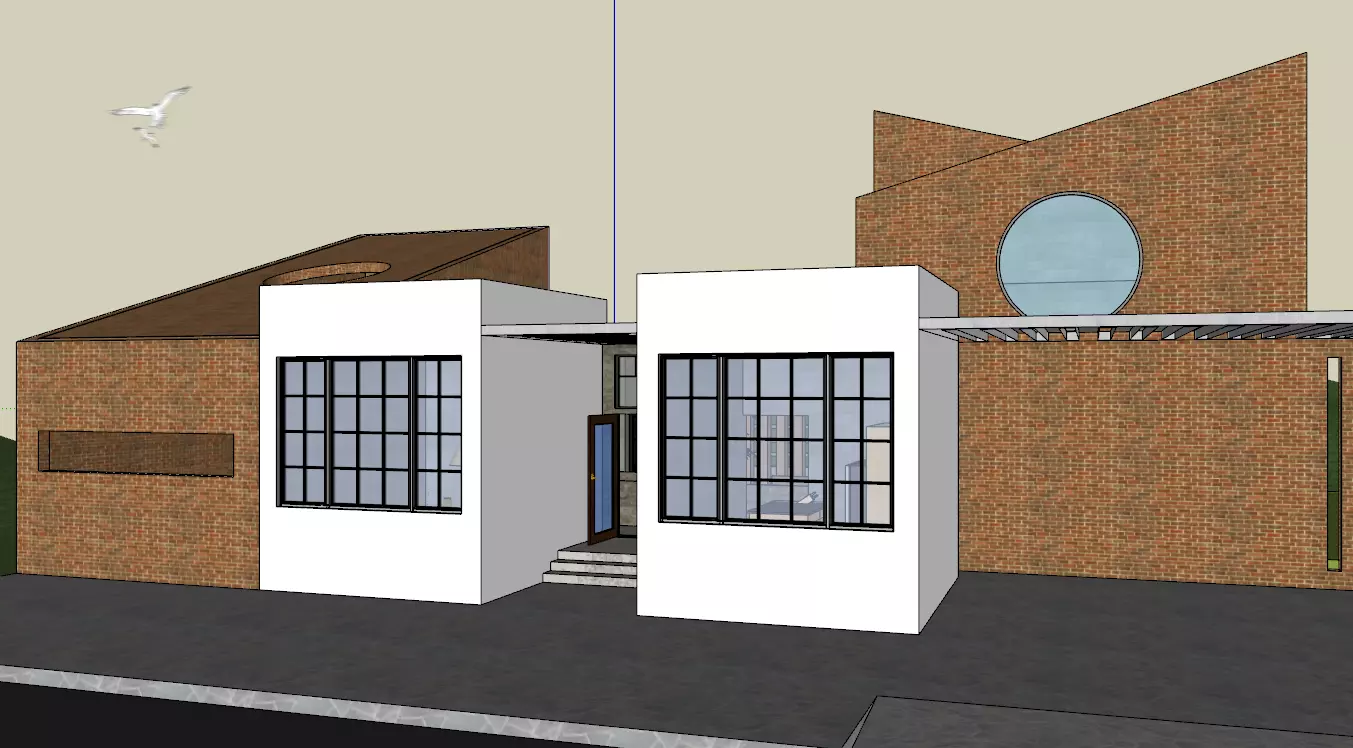 Weekend Home I Architectural Scene I Isometric View 3D model_0