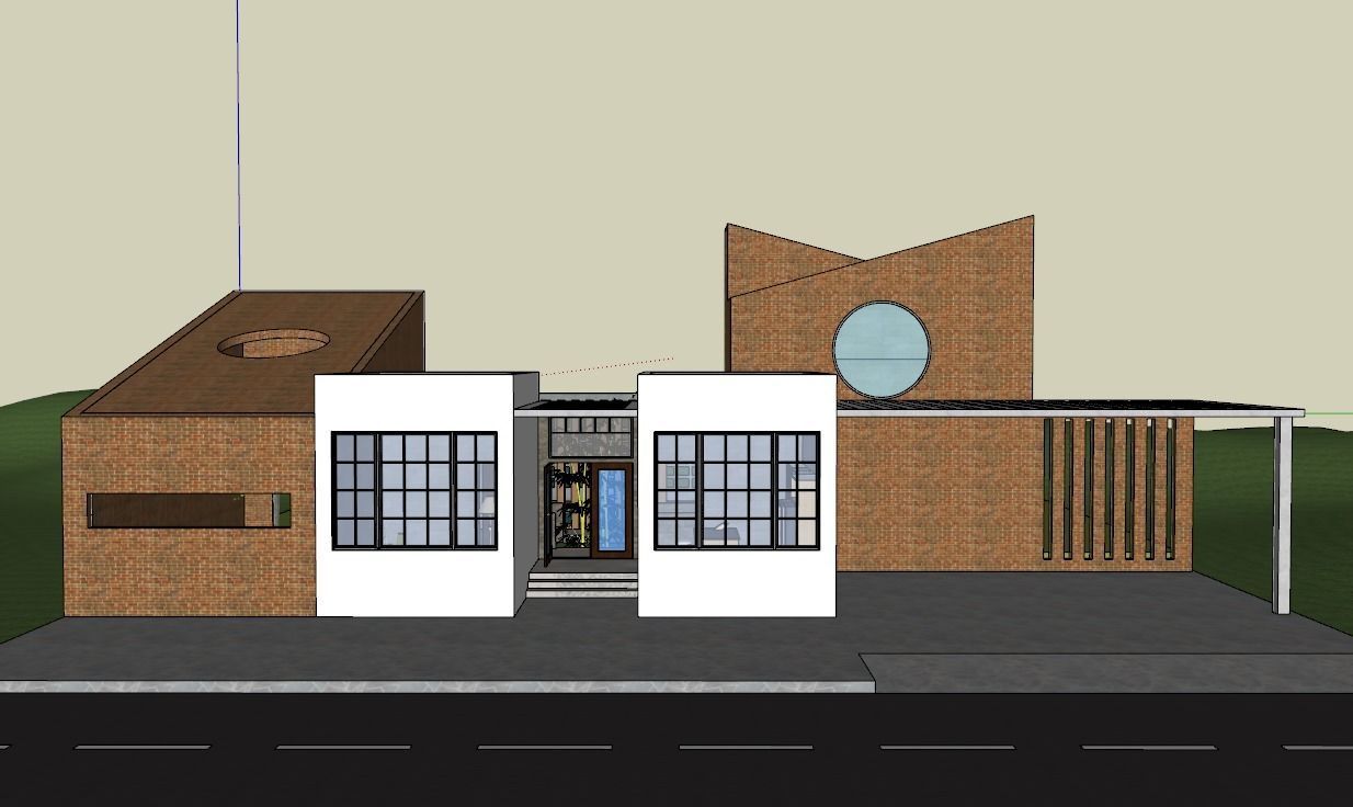 Weekend Home I Architectural Scene I Isometric View 3D model_1