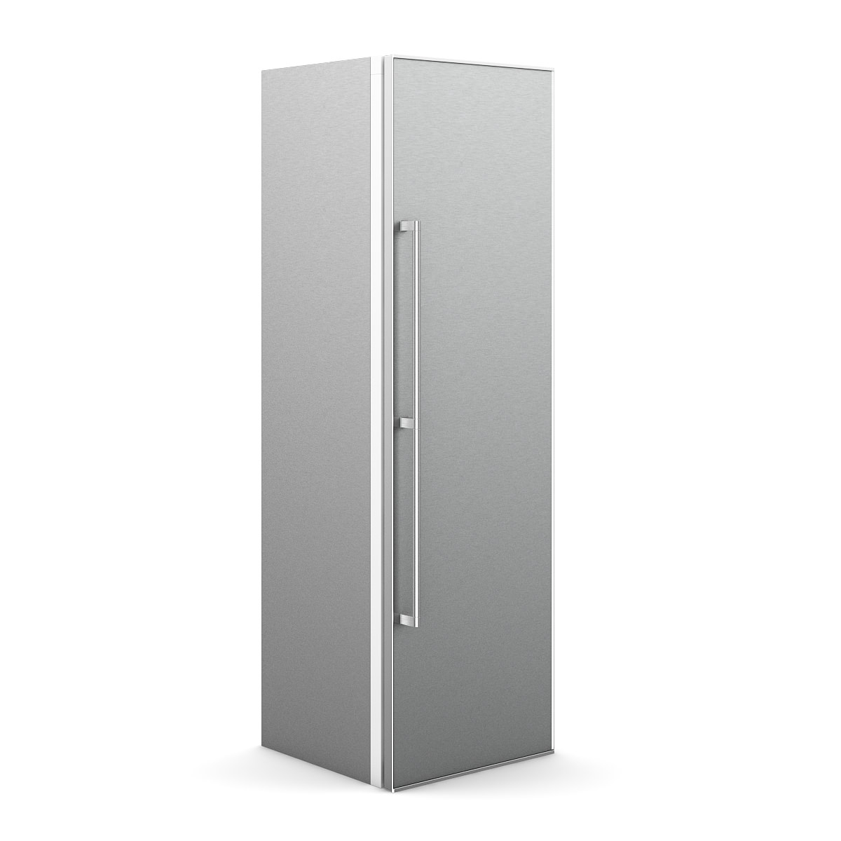 Refrigerator stainless steel cabinet 3D model_1