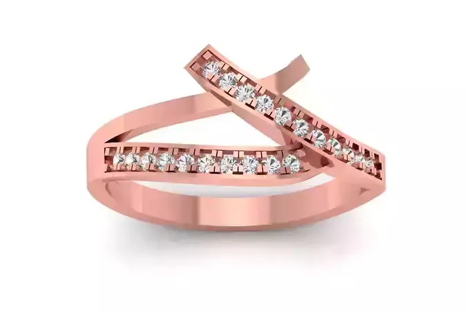 Solitaire Wedding Engagement Women Rings By Pass Ring