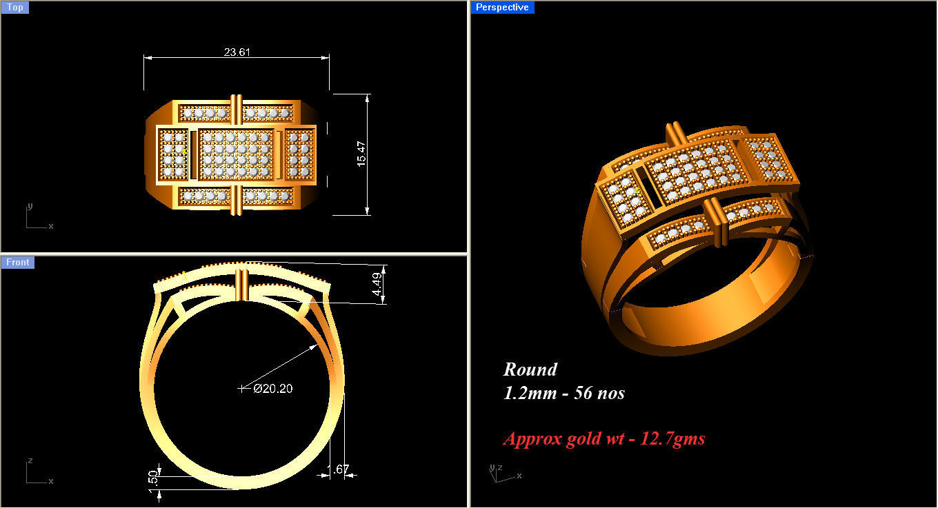 Ring - 4238 3D print model_3
