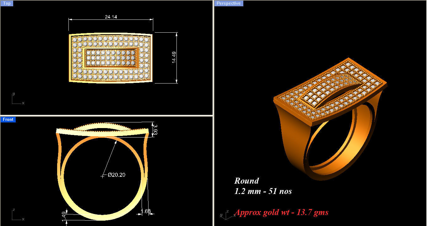 Ring - 4234 3D print model_3