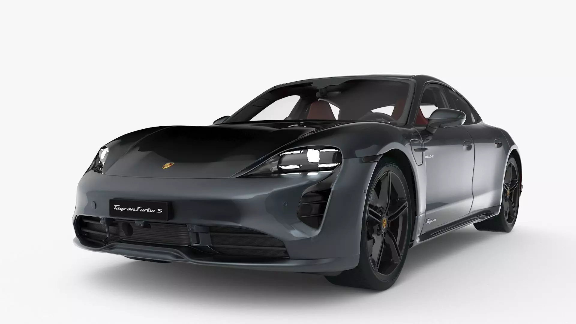 Porsche Taycan Turbo S 2020 3D model_0