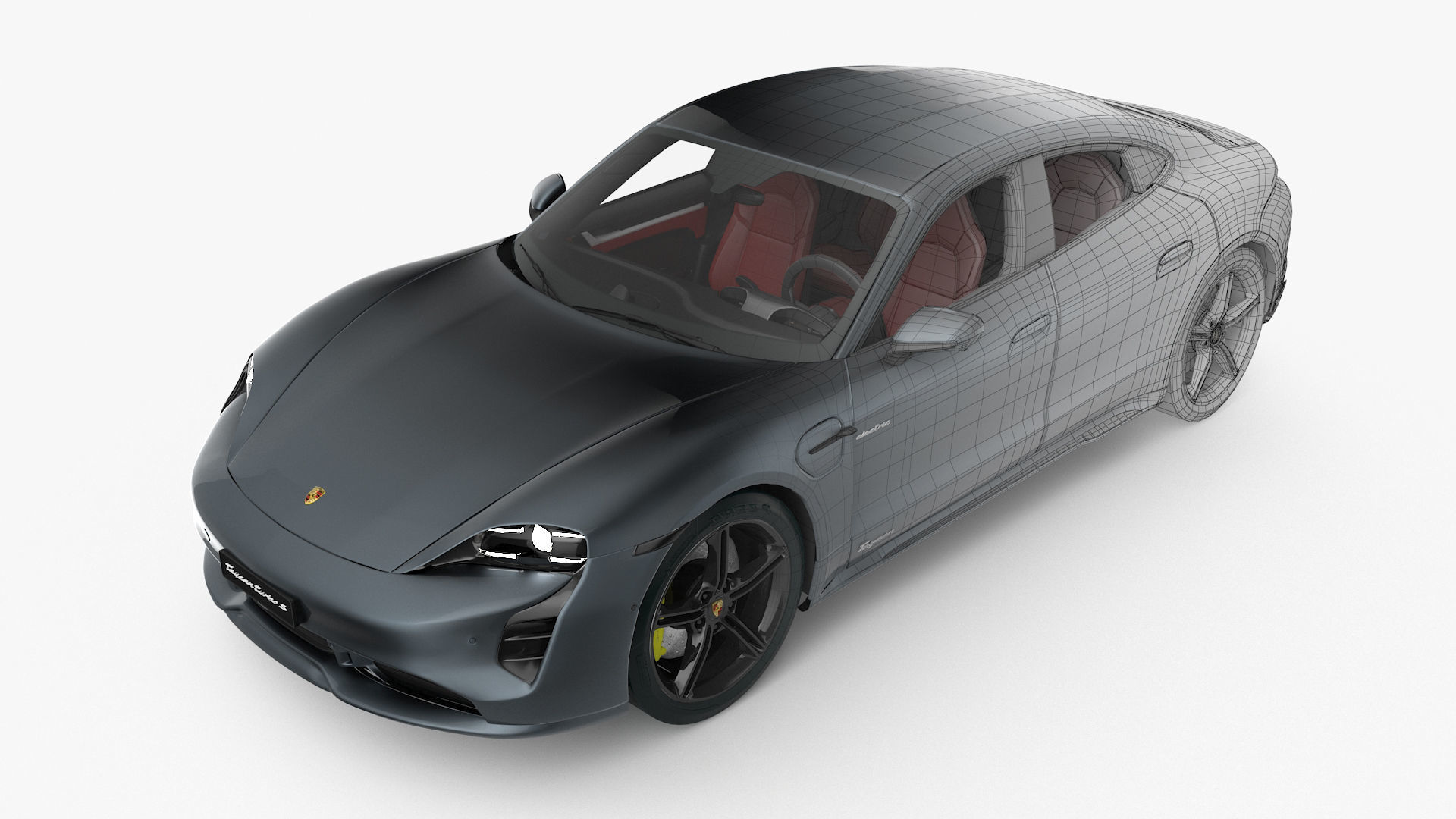 Porsche Taycan Turbo S 2020 3D model_6