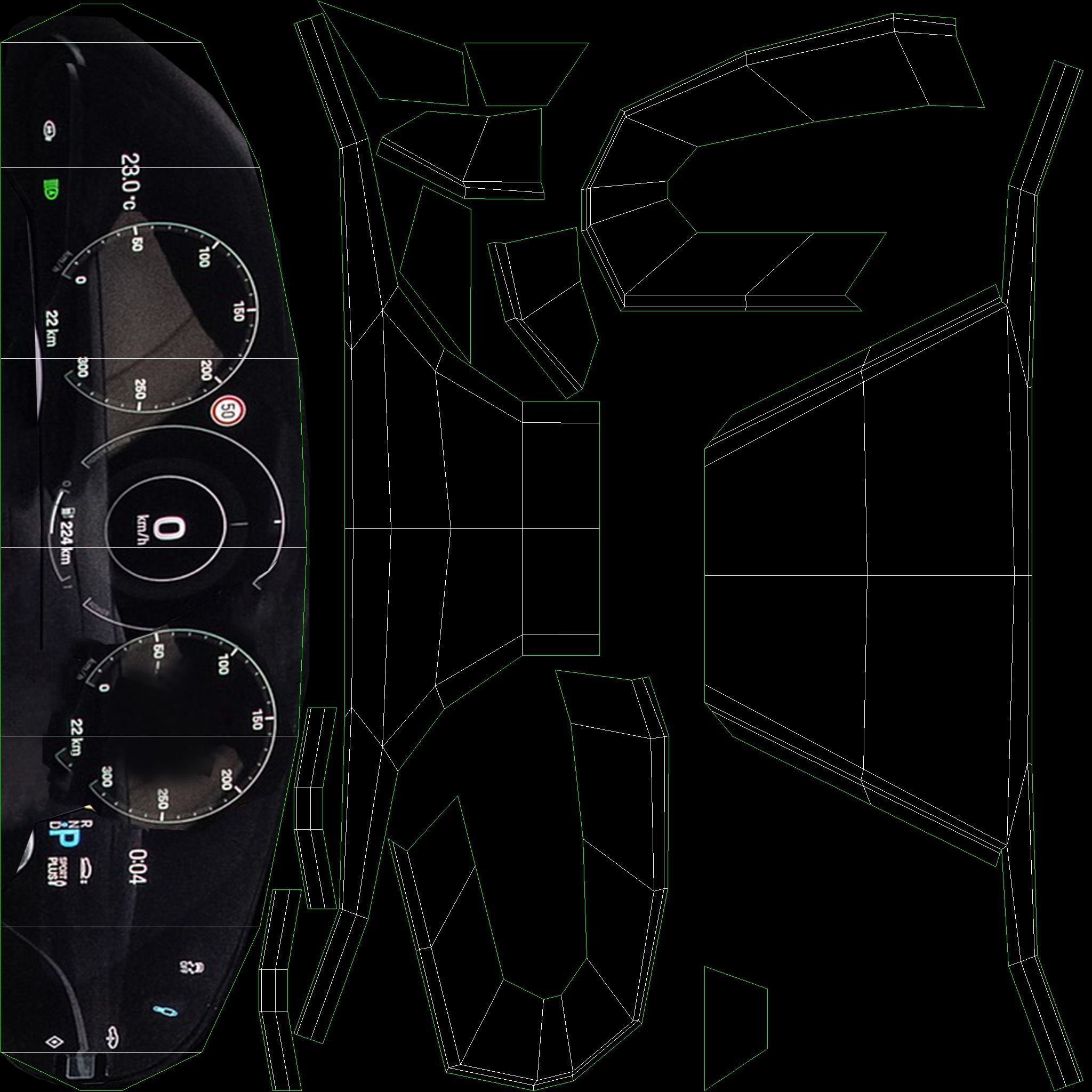 Porsche Taycan Turbo S 2020 3D model_17