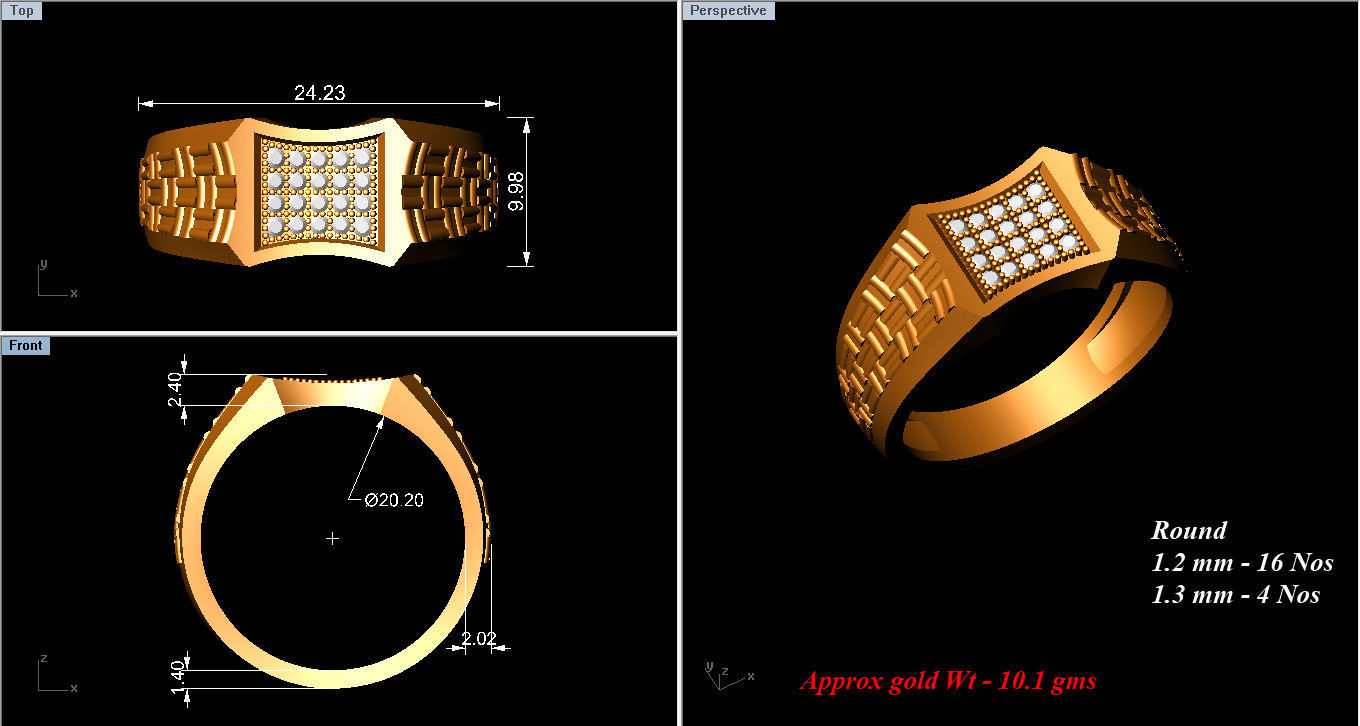 Ring - 4209 3D print model_4