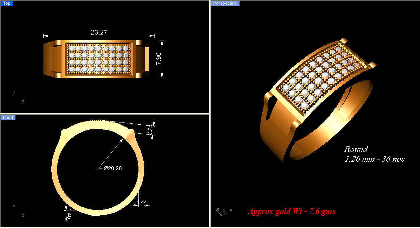 Ring - 4200 3D print model_3