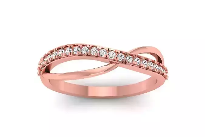 Solitaire Wedding Engagement Women Rings Love Band 3D print model