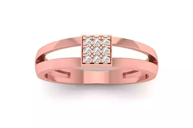 Solitaire Wedding Engagement Women Rings Love Band 3D print model