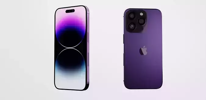 Iphone 14 pro 2022 3d model