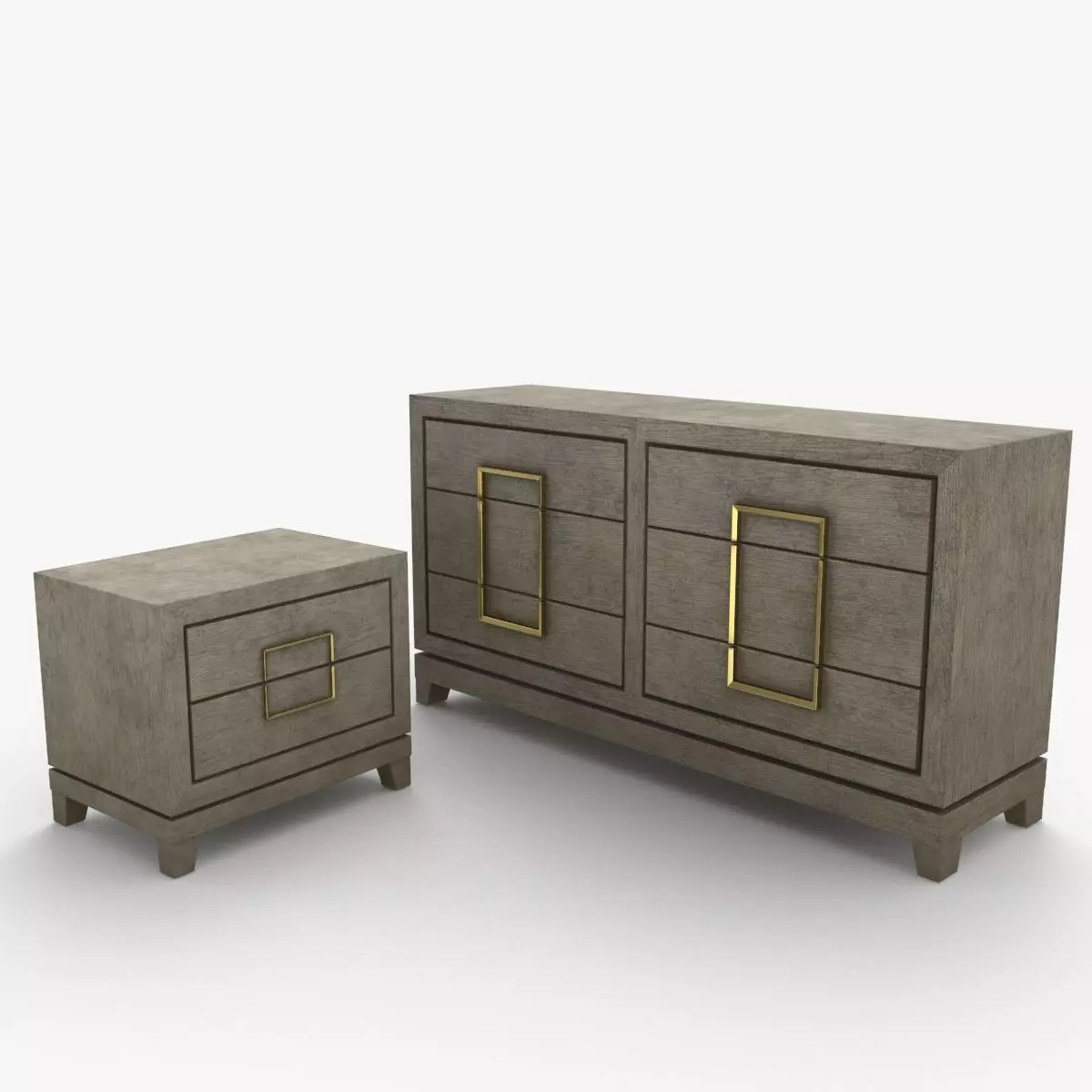 Berkeley Designs Lucca Drawers Table Set 3D model_0