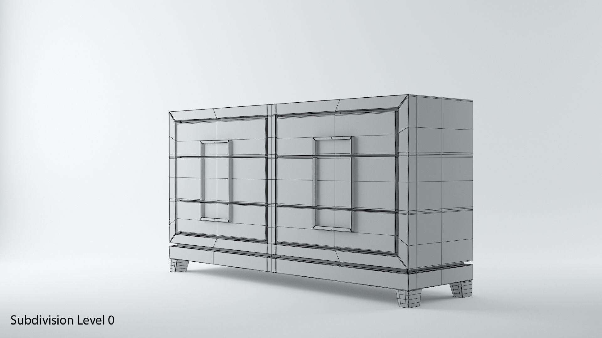 Berkeley Designs Lucca Drawers Table Set 3D model_12