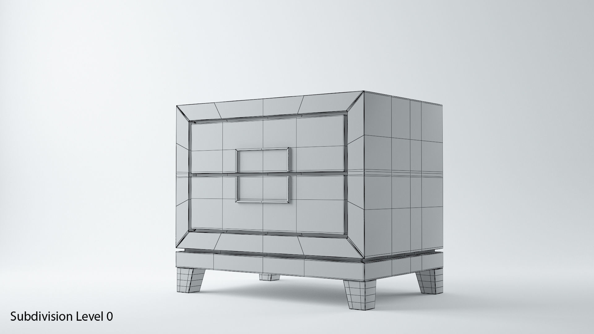 Berkeley Designs Lucca Drawers Table Set 3D model_17