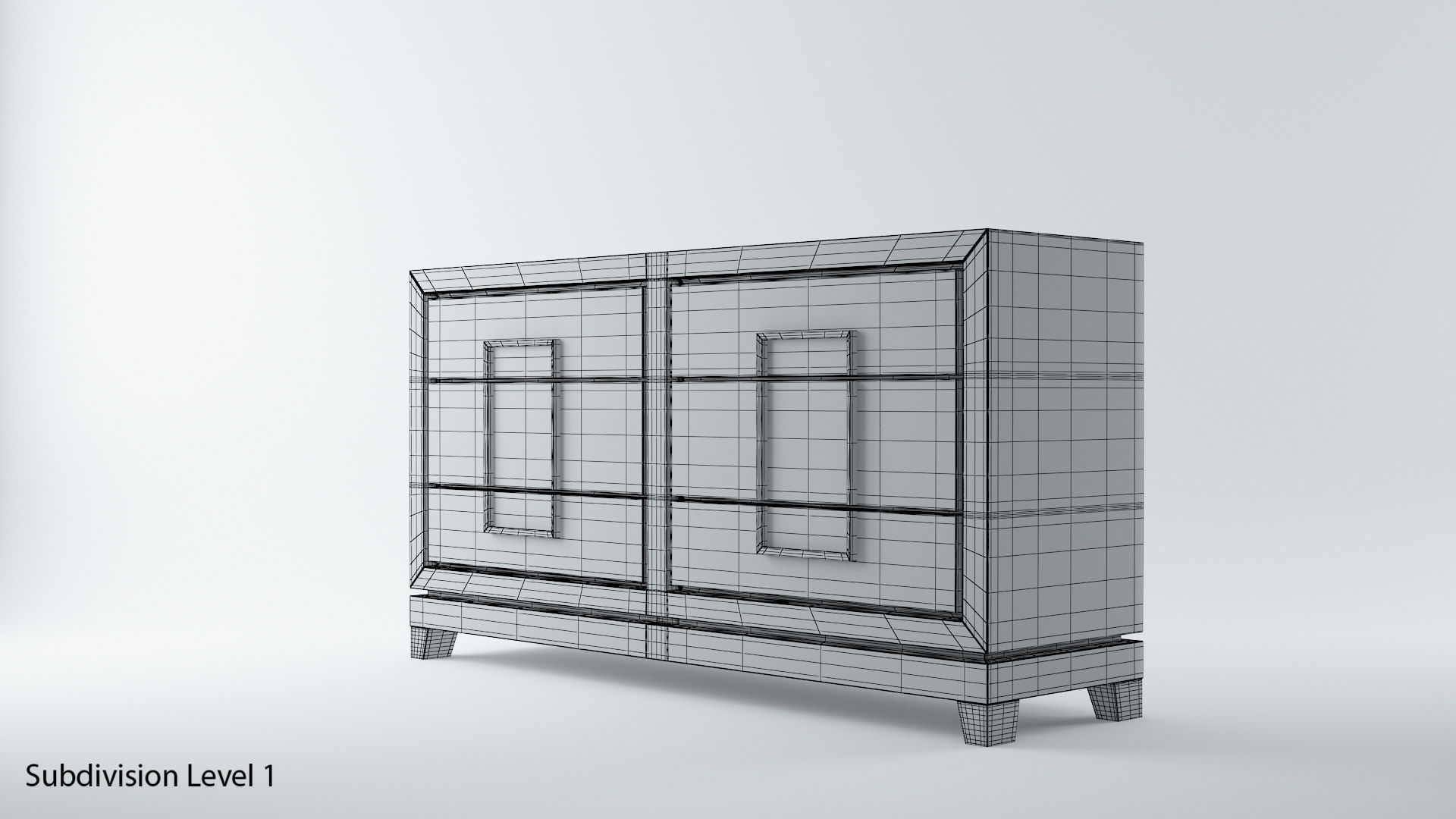 Berkeley Designs Lucca Drawers Table Set 3D model_13