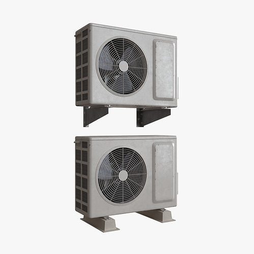 Air Conditioner Low-poly 3D model