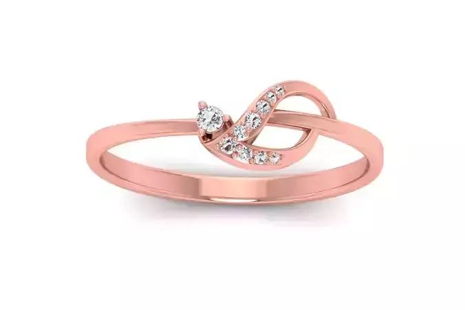 Solitaire Wedding Engagement Women Rings Unique Ring