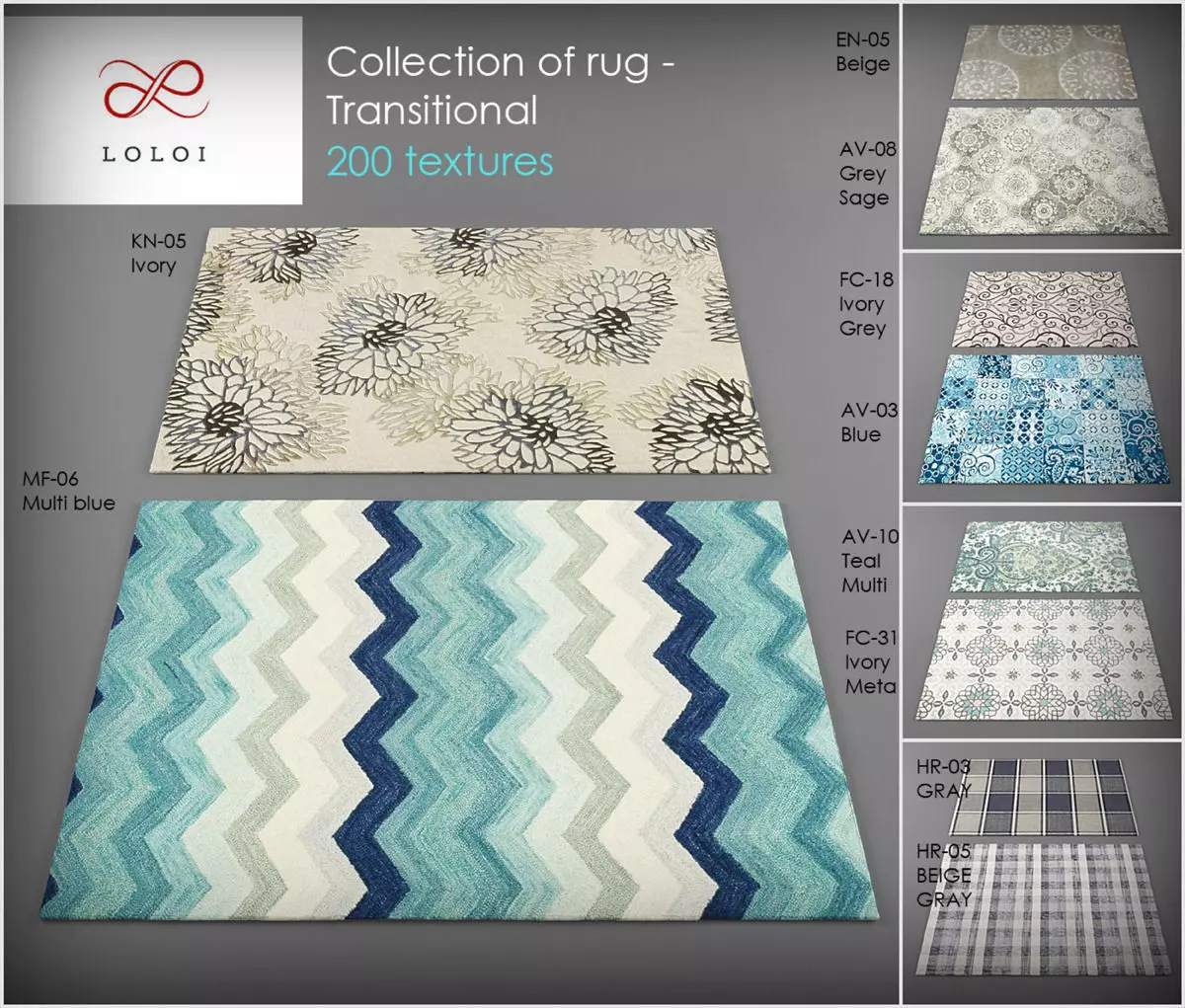 Carpets vol51 3dmodels Low-poly 3D model_0