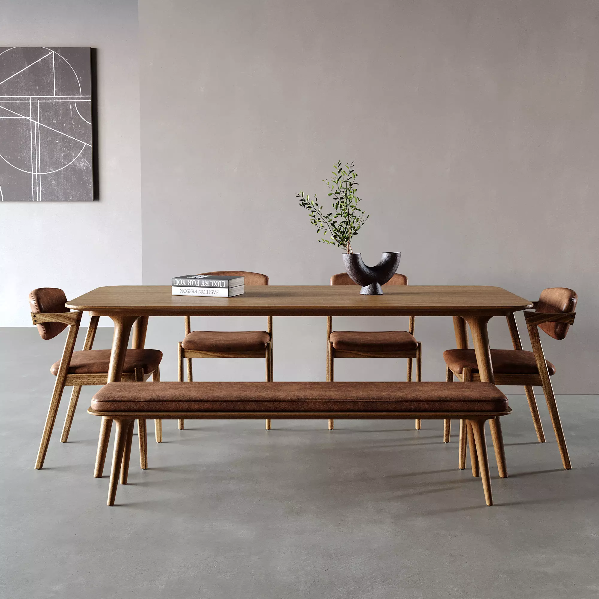 Dining Room Interior ID 400 3D model_0