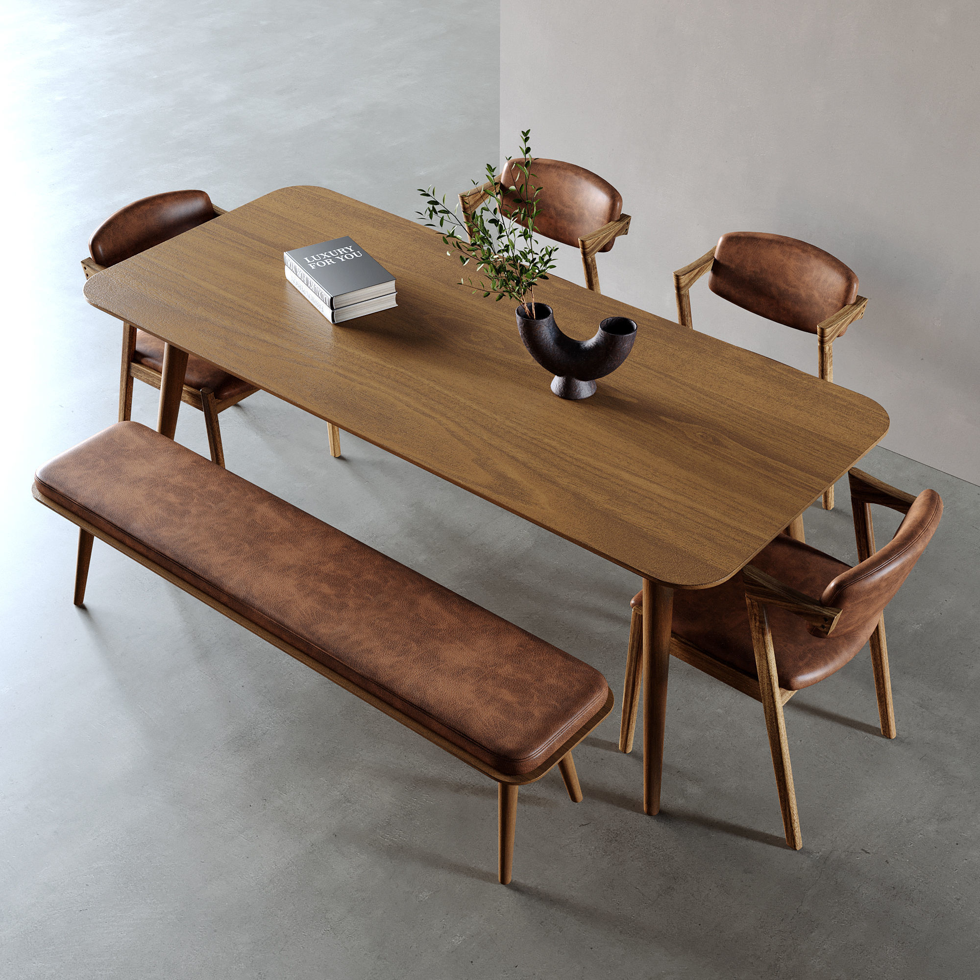 Dining Room Interior ID 400 3D model_1