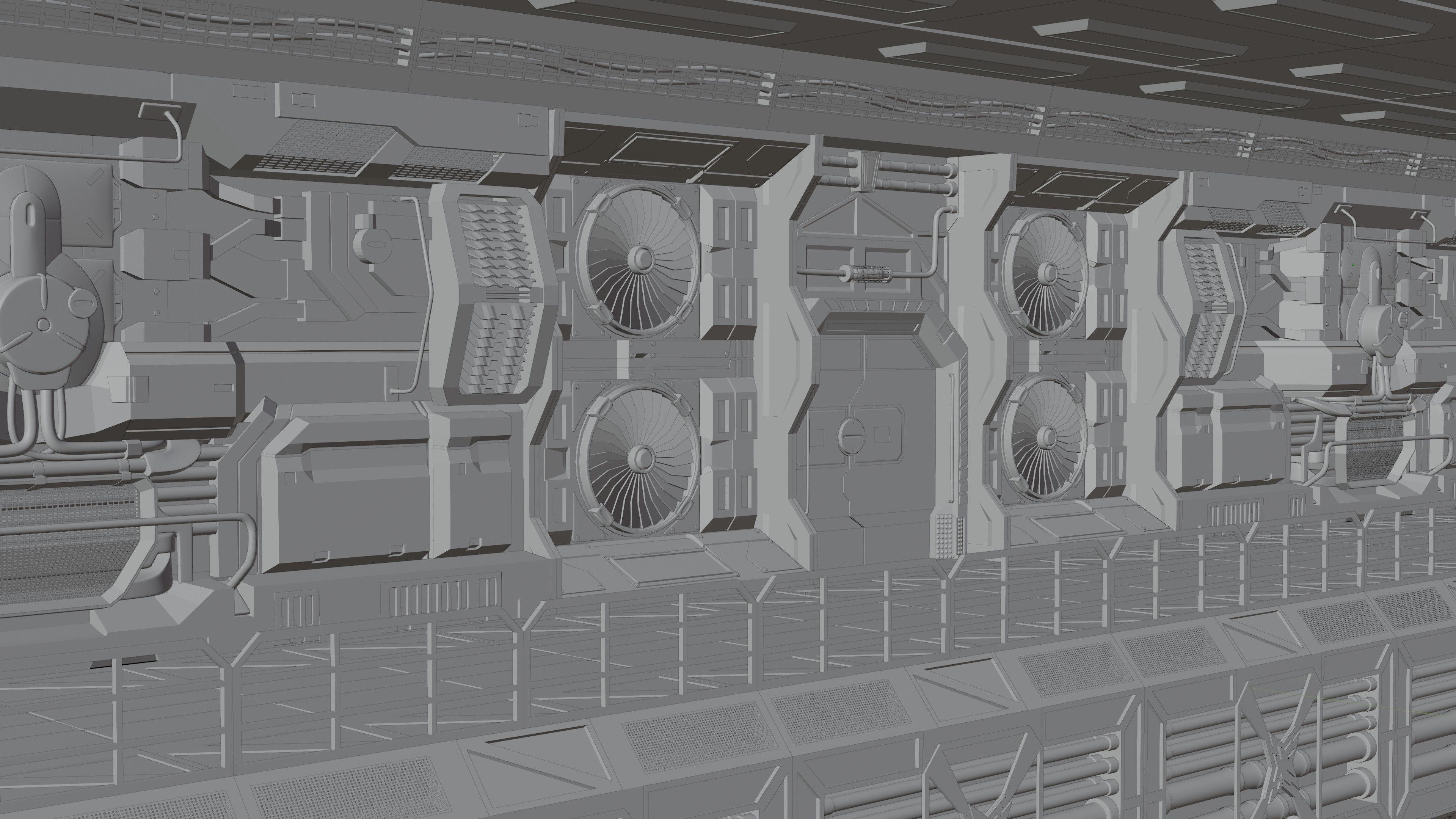 25 SCI-FI ENVIROMENT PANEL KITBASH 3D model_4