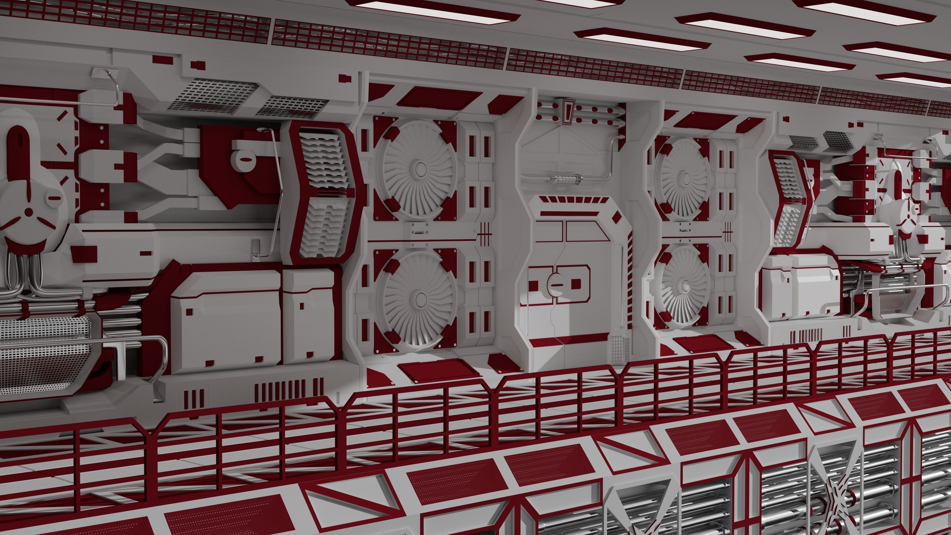 25 SCI-FI ENVIROMENT PANEL KITBASH 3D model_2