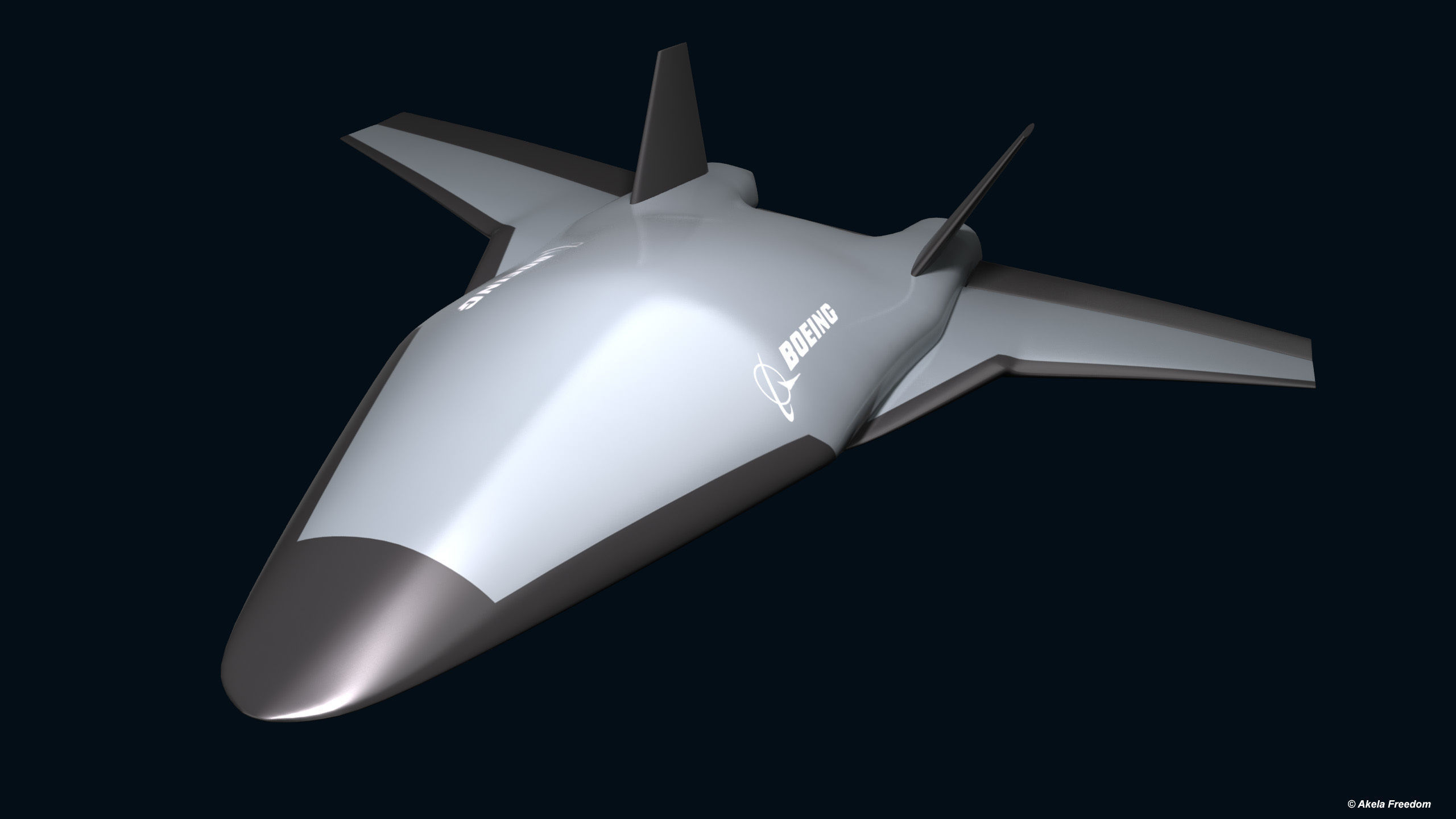 Reusable Hypersonic Aircraft 3D model_2