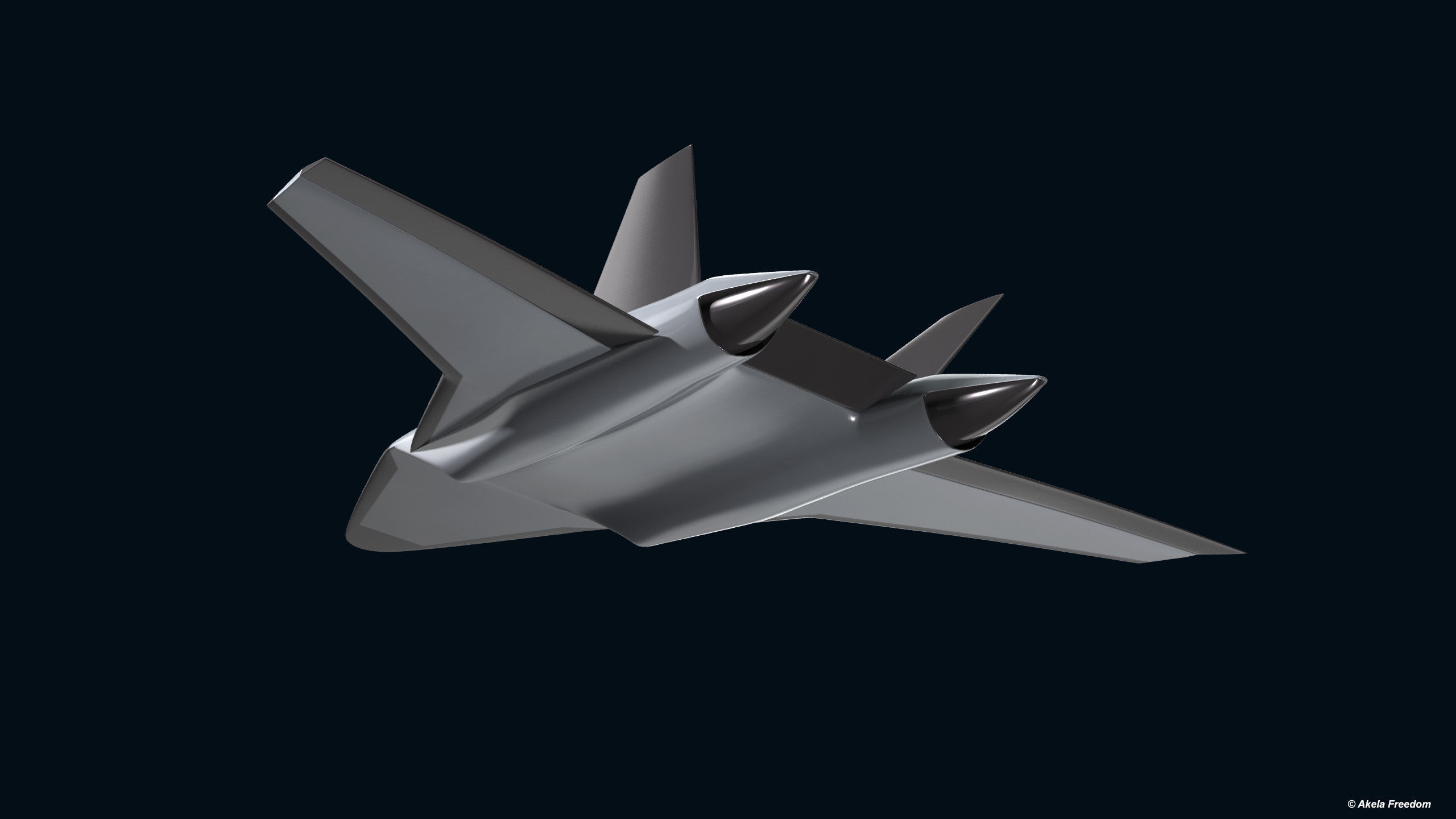 Reusable Hypersonic Aircraft 3D model_1
