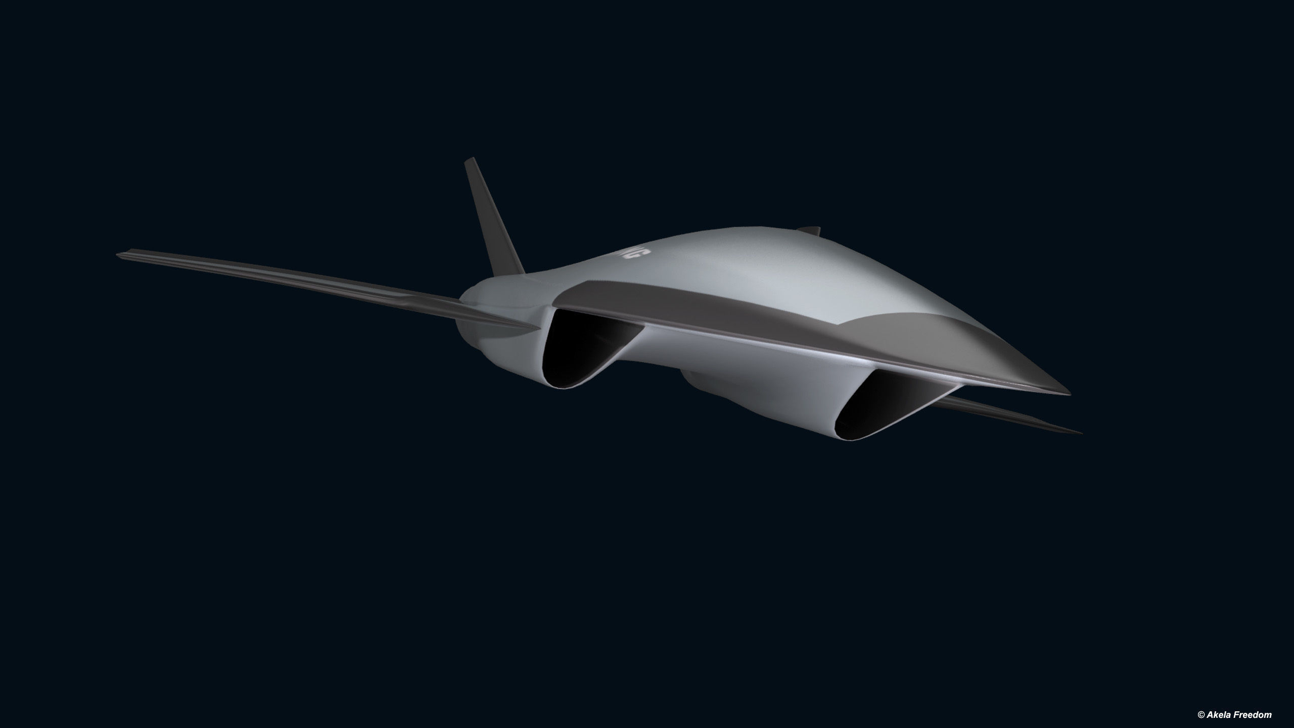 Reusable Hypersonic Aircraft 3D model_3