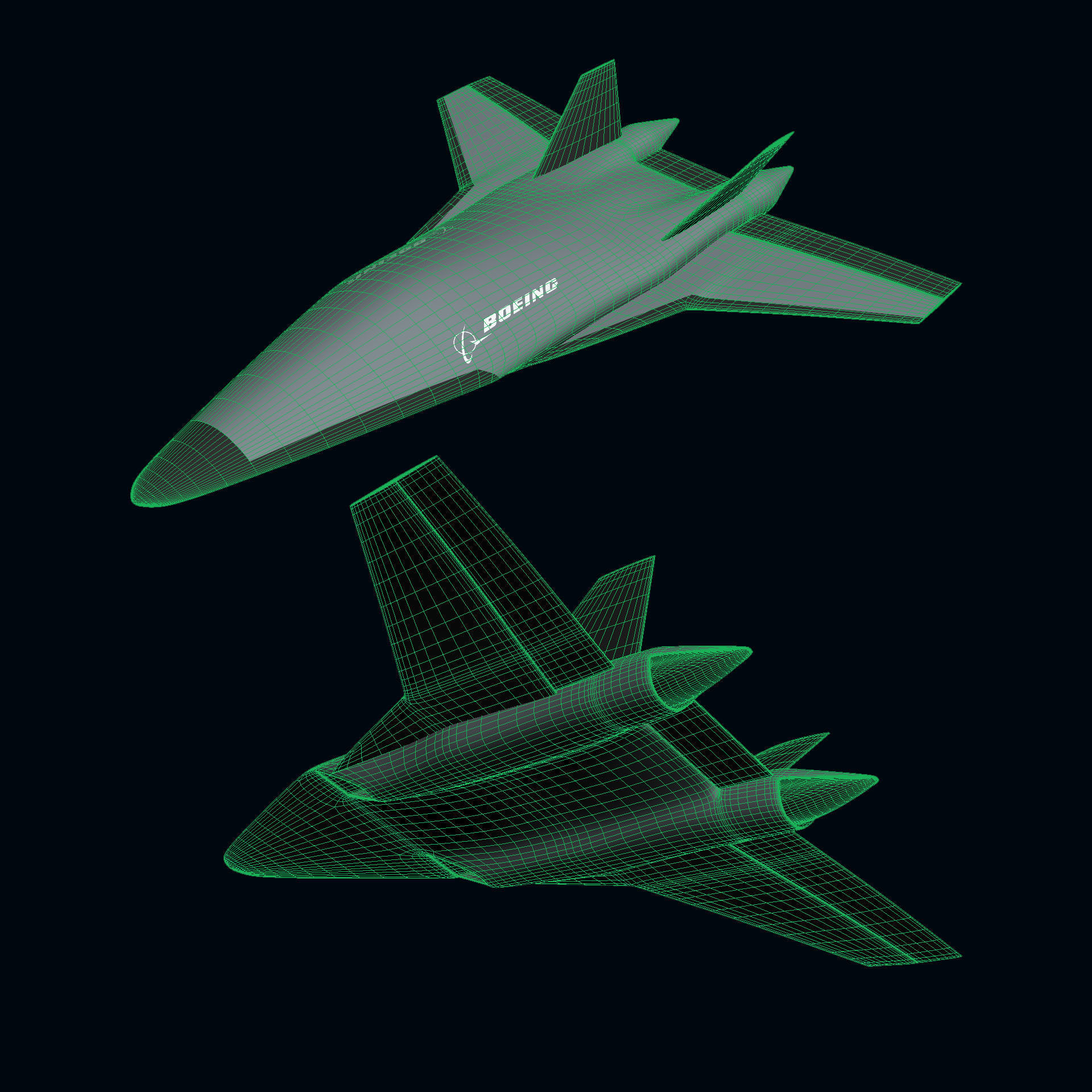 Reusable Hypersonic Aircraft 3D model_8