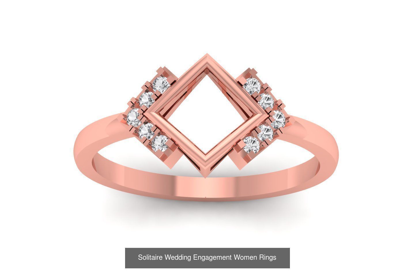 110 Solitaire Wedding Engagement Women Rings Collection _90