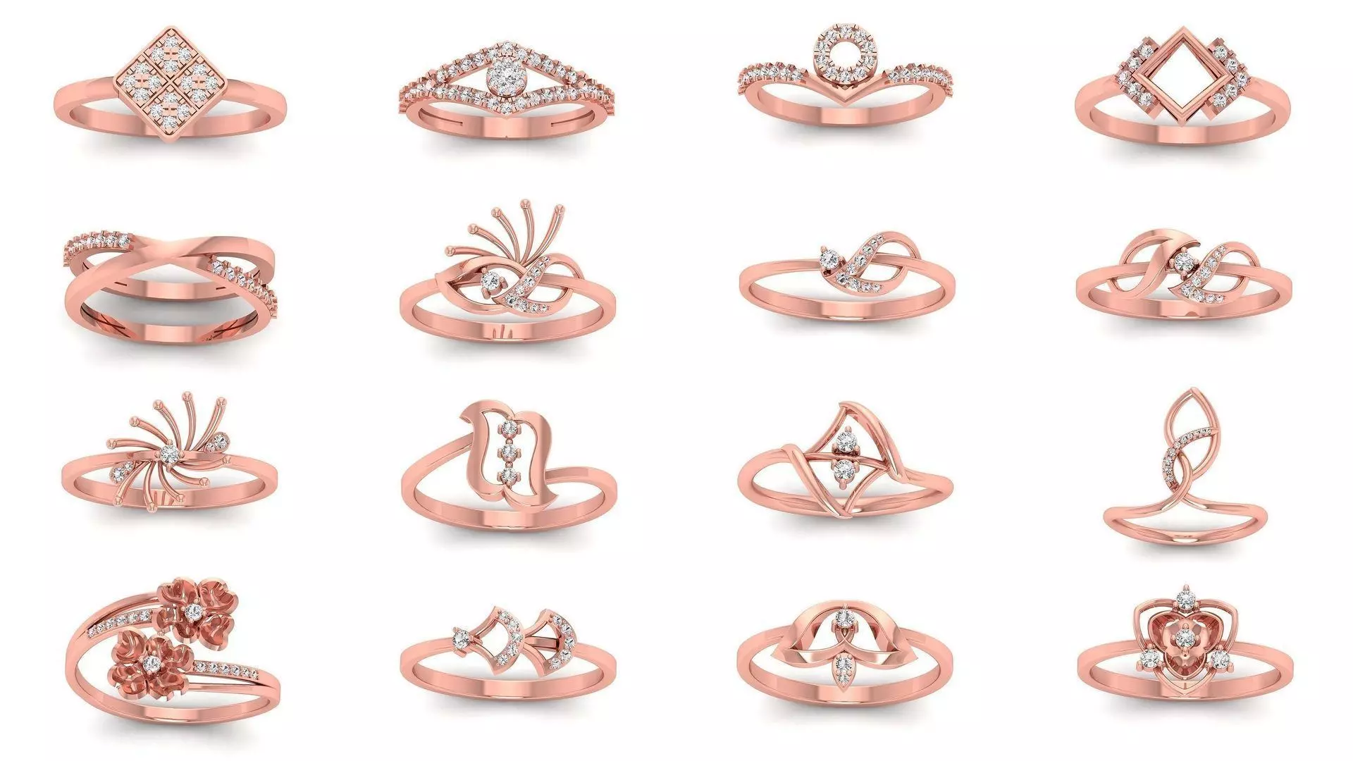110 Solitaire Wedding Engagement Women Rings Collection _0