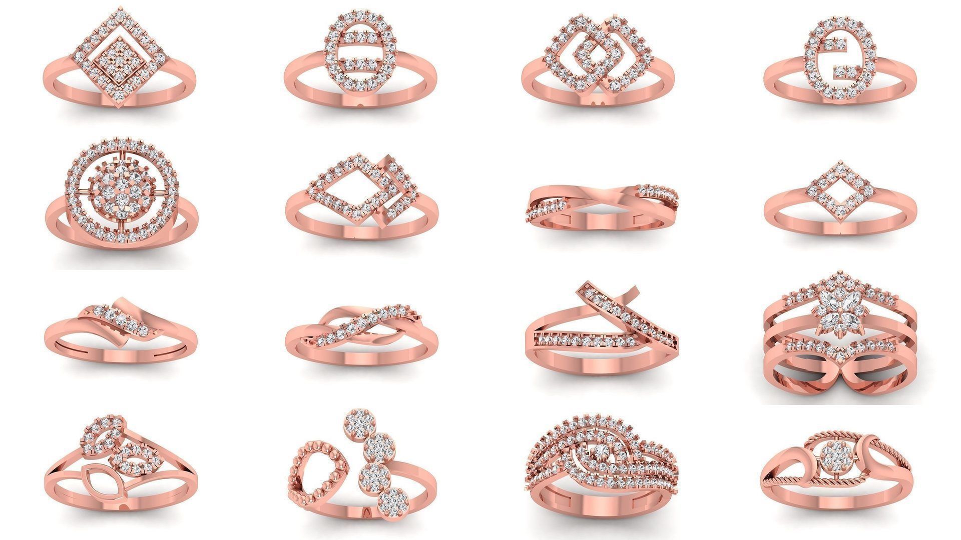 110 Solitaire Wedding Engagement Women Rings Collection _1