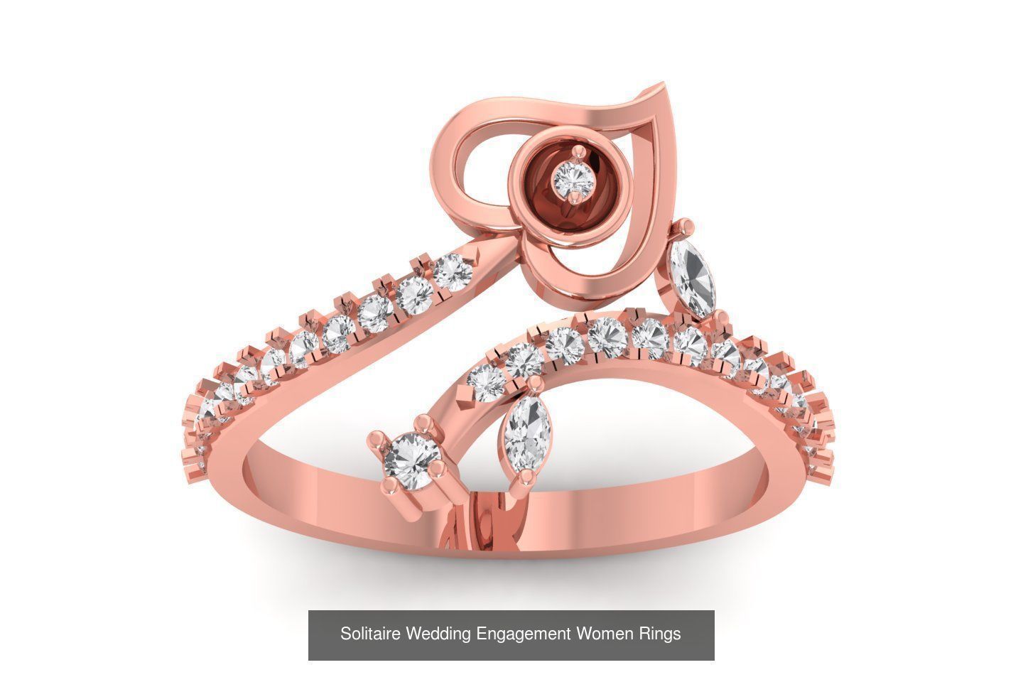 110 Solitaire Wedding Engagement Women Rings Collection _60